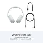 SONY AUDIFONOS INALAMBRICOS CON CANCELACION DE RUIDO COLOR BLANCO WHCH720N