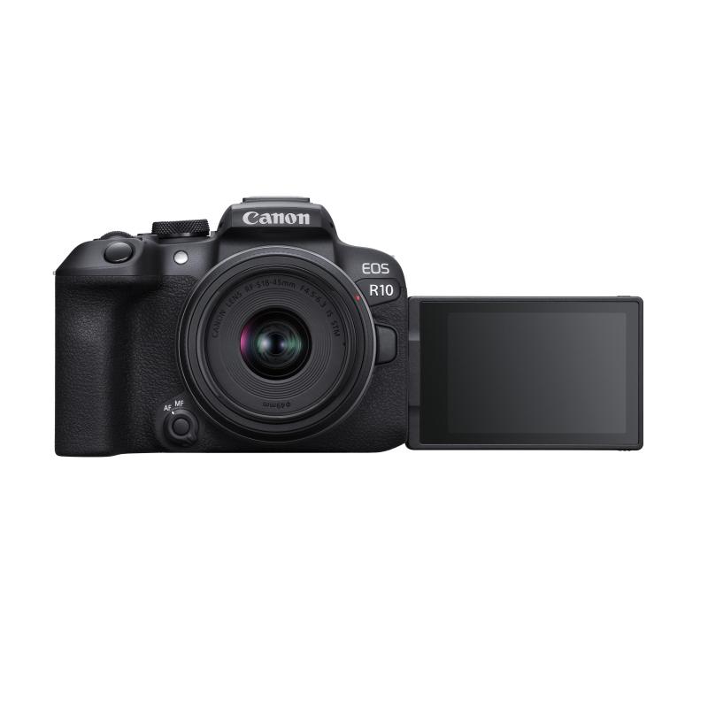 Canon Camara mirrorless eos r10 + lente rfs 18-45mm f/4.5-6.3 is stm kit
