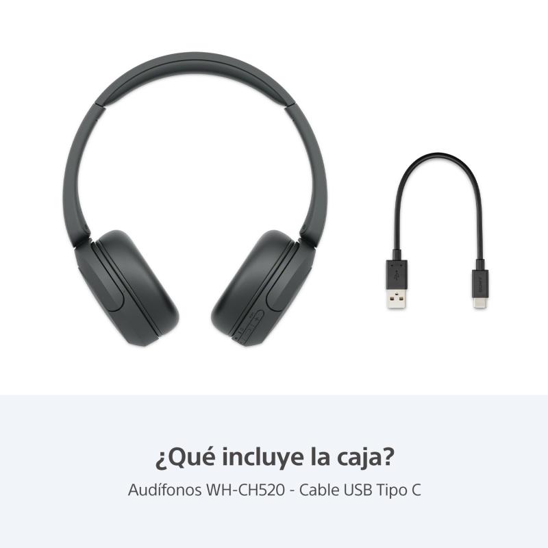 SONY AUDIFONOS INALAMBRICOS DE DIADEMA COLOR NEGROS WHCH520