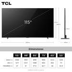 TCL SMART TV 115" QD-MINILED PREMIUM 4K 144HZ GOOGLE TV C7K
