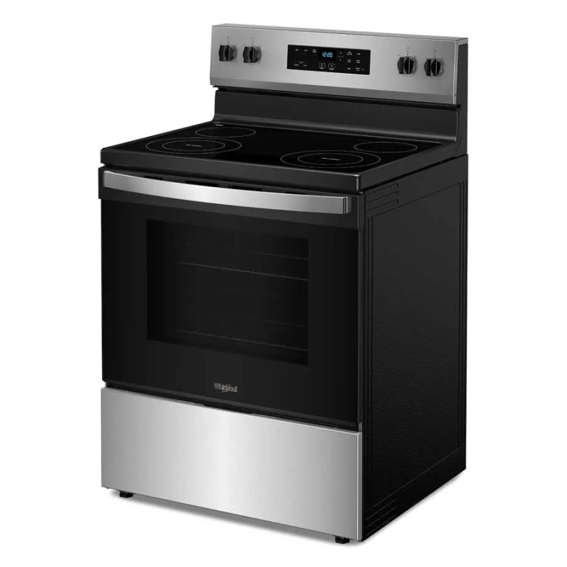Whirlpool Estufa eléctrica 30" 5.3 cu.ft cooktop flexible elementos duales wfes3030