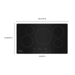 KITCHENAID ESTUFA EMPOTRABLE INDUCCION DE 36" DE 5 QUEMADORES KCIG556