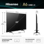 HISENSE SMART TV DE 65" UHD 4K CON DOLBY VISION A6NV