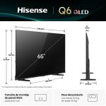 Hisense Smart tv de 65" qled uhd 4k vidaa tv q6qv