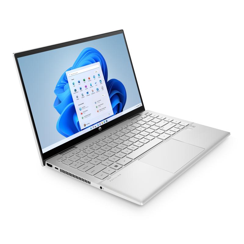 Hp Laptop pavilion x360 de 14" fhd tactil con lapiz zenvo natural silver 14-dy2002la