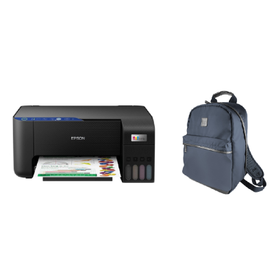 Epson IMPRESORA MULTIFUNCIONAL INALAMBRICA ECOTANK 3250 + MOCHILA PARA LAPTOP HASTA 15.6" 3250/406BL