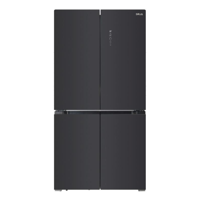 DRIJA REFRIGERADOR FRENCH DOOR DE 4 PUERTAS 19CUFT INVERTER DISEÃ‘O ESPEJO NEGRO