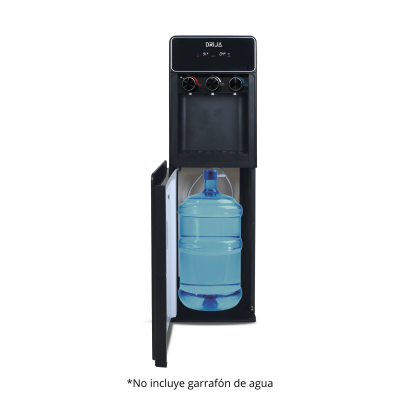 DRIJA DISPENSADOR DE AGUA DE CARGA INFERIOR DE 20 LITROS COLOR NEGRO