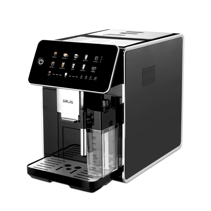 Drija Cafetera de 12 tazas espresso y capuccino panel digital molino integrado afogatto