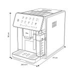 Drija Cafetera de 12 tazas espresso y capuccino panel digital molino integrado afogatto