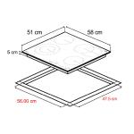 DRIJA ESTUFA ELECTRICA VITROCERAMICA DE 4 QUEMADORES ALEMANIA60
