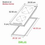 DRIJA ESTUFA EMPOTRABLE DE 2 QUEMADORES ELECTRICA ALEMANIA 30