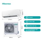 HISENSE AIRE ACONDICIONADO SPLIT DE 24000BTU INVERTER PREMIUM ATP242