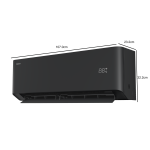 Hisense Aire acondicionado de 24000btu inverter hi-nano negro atr