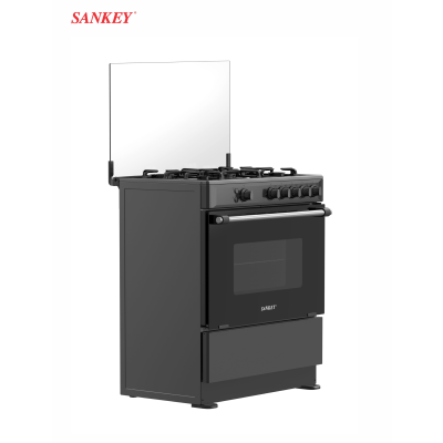 SANKEY ESTUFA A GAS DE 30" 5 QUEMADORES COLOR NEGRO BERTA