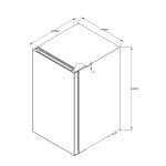 DRIJA REFRIGERADOR MINI BAR DE 3.2CUFT COLOR NEGRO