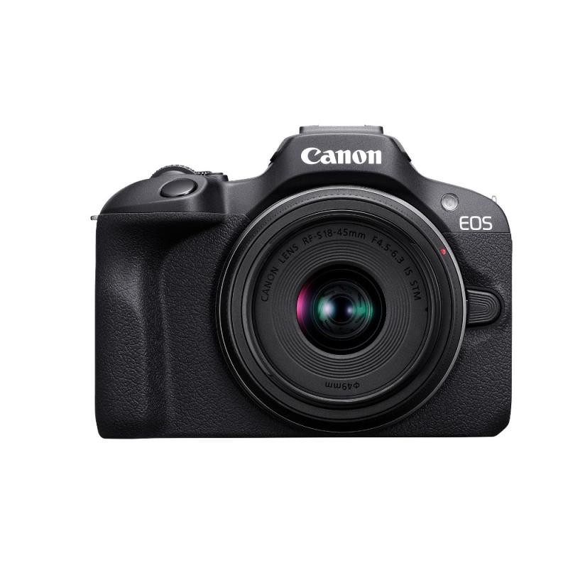 Canon Camara mirrorless eos r100 + lente rf-s 18-45 f/4.5-6.3 is stm kit