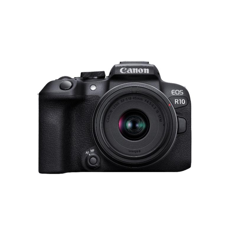 Canon Camara mirrorless eos r10 + lente rfs 18-45mm f/4.5-6.3 is stm kit