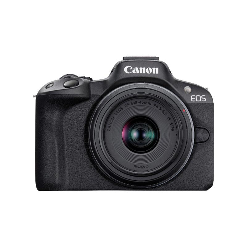 CANON CAMARA EOS R50 MIRRORLESS DE 24.2MP + LENTE RF-S 18-45 F/4.5-6.3 IS STM KIT