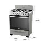 SANKEY ESTUFA A GAS DE 30" 6 QUEMADORES COLOR GRIS