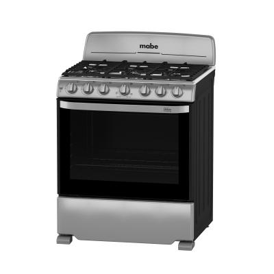 MABE ESTUFA DE 30" A GAS 6 QUEMADORES COLOR PLATA CEM7641