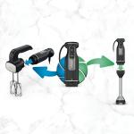 NINJA LICUADORA DE MANO POWER MIXER 3 EN 1