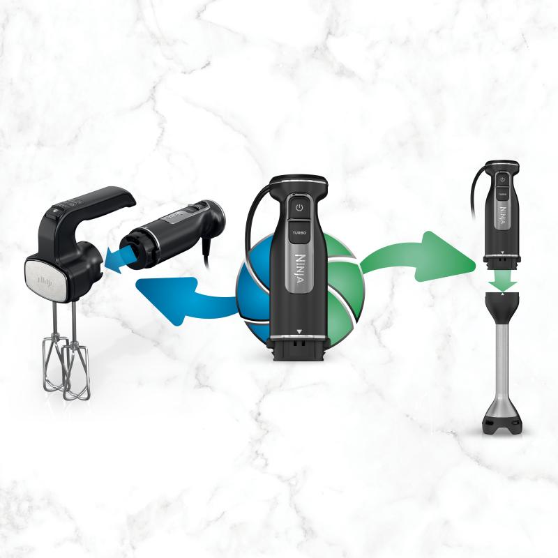 NINJA LICUADORA DE MANO POWER MIXER 3 EN 1