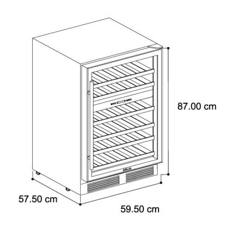 DRIJA VINERA DE COMPRESOR PARA 46 BOTELAS CIRO 46