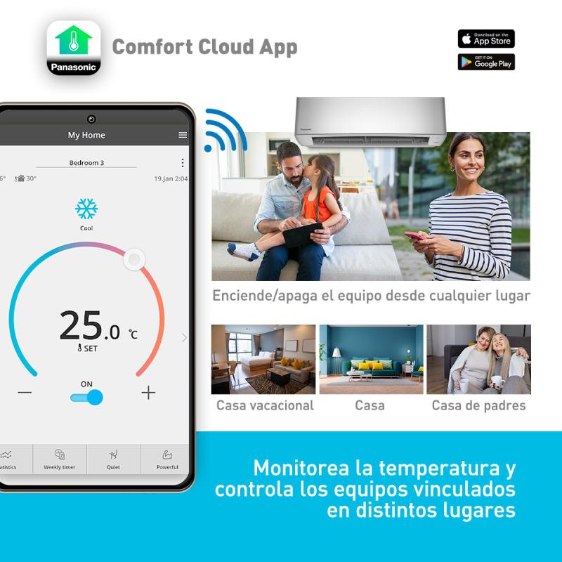 PANASONIC AIRE ACONDICIONADO INVERTER SERIE S DE 20400BTU CSCUS18