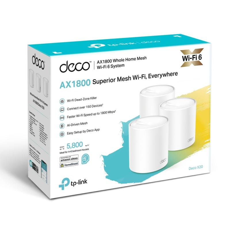 Tp-link Sistema wi-fi 6 (3 pack) mesh ai ax1800 3 pack decox20