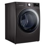 Lg Secadora a gas de 22kg carga frontal con turbosteam color acero negro df22bv2b