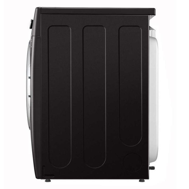 Lg Secadora a gas de 22kg carga frontal con turbosteam color acero negro df22bv2b
