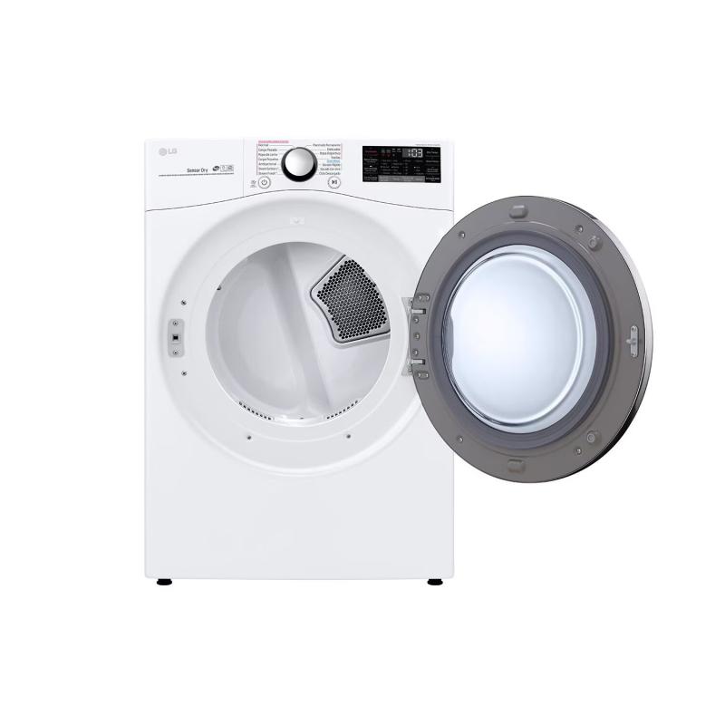 LG SECADORA CARGA FRONTAL CON SENSOR DE SECADO SENSOR DRY Y CONECTIVIDAD THINQ 22 KG - BLANCO