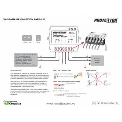 PROTEKTOR PROTECTOR DE VOLTAJE DE LINEA PARA REFRIGERACION INDUSTRIAL 220VAC PLUS