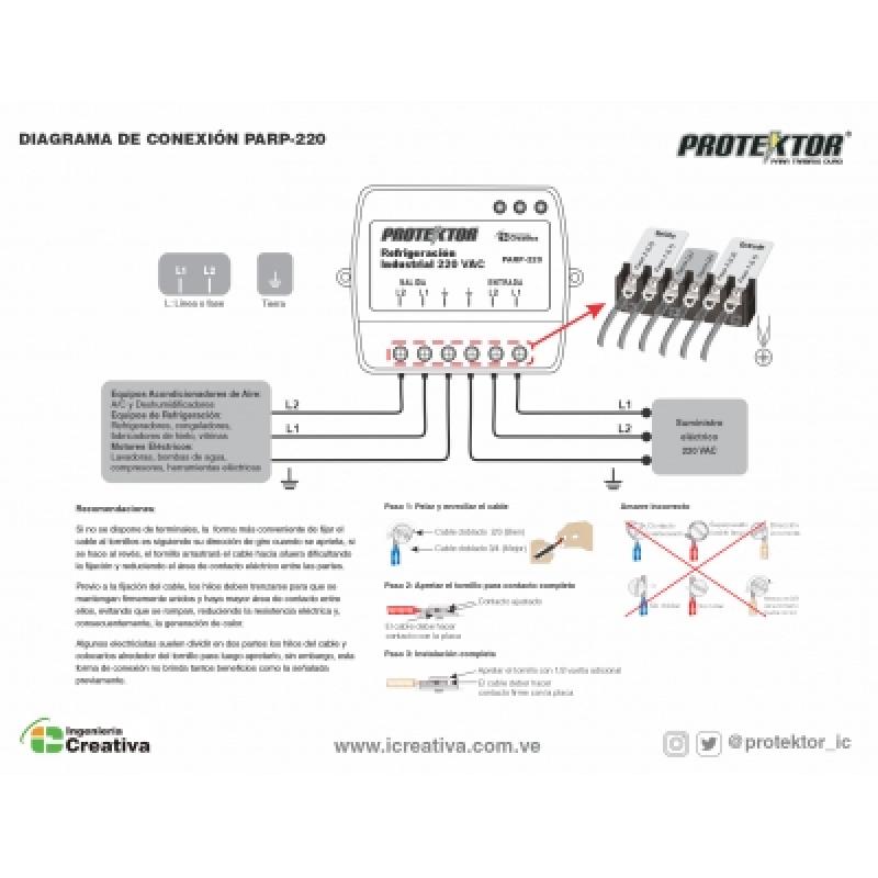 PROTEKTOR PROTECTOR DE VOLTAJE DE LINEA PARA REFRIGERACION INDUSTRIAL 220VAC PLUS