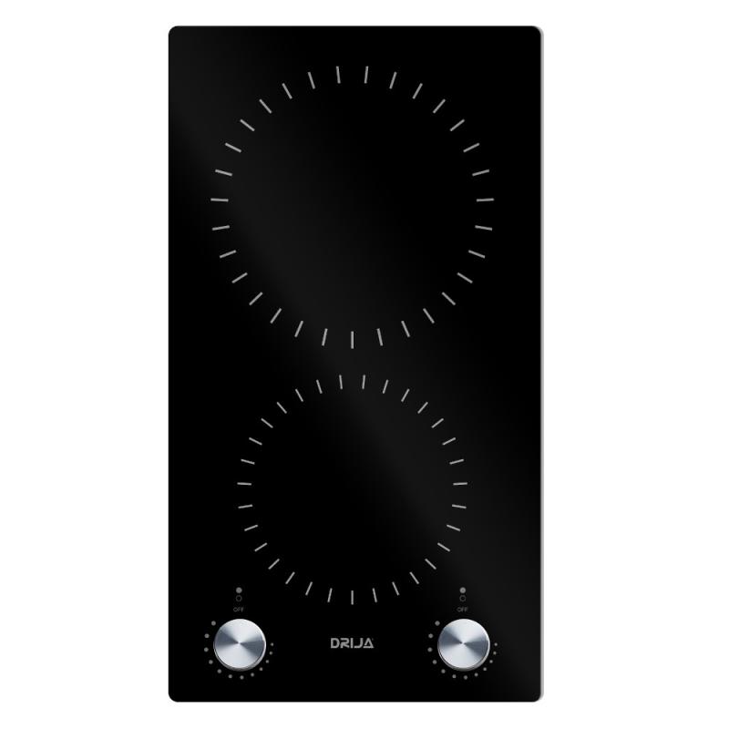 DRIJA ESTUFA EMPOTRABLE ELECTRICA DE 2 QUEMADORES BARI 30
