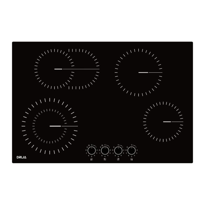 DRIJA ESTUFA EMPOTRABLE ELECTRICA DE 76CM 4 QUEMADORES BARI