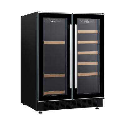 DRIJA VINERA EMPOTRABLE PARA 20 BOTELLAS Y 63 LATAS CON DOBLE ZONA INVERTER BERE