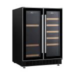 DRIJA VINERA EMPOTRABLE PARA 20 BOTELLAS Y 63 LATAS CON DOBLE ZONA INVERTER BERE