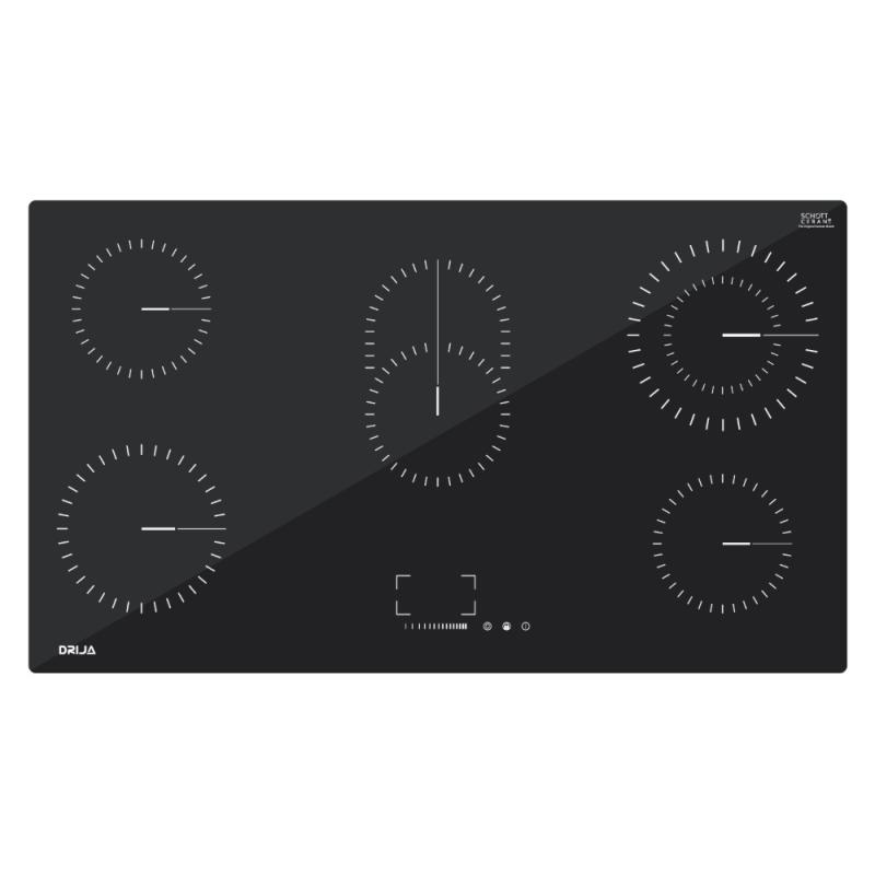 DRIJA ESTUFA EMPOTRABLE ELECTRICA DE 90CM 5 QUEMADORES CONTROL TACTIL BERLIN