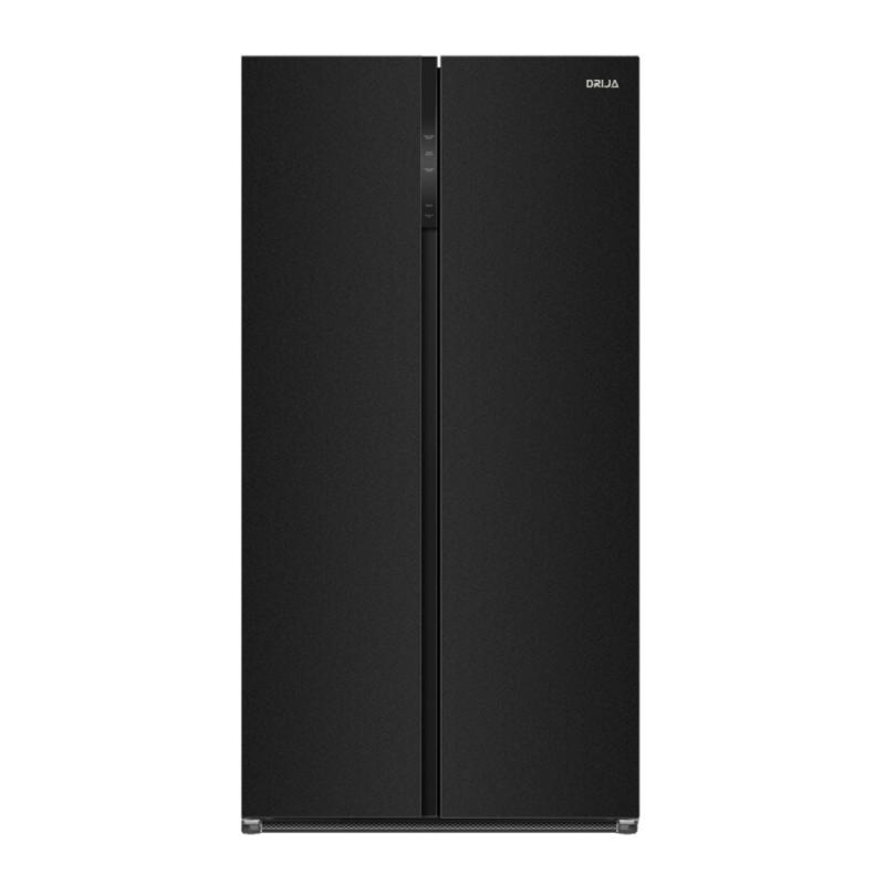 DRIJA REFRIGERADOR SIDE BY SIDE DE 23CUFT INVERTER DISEÃ‘O VIDRIO NEGRO