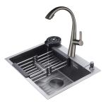 DRIJA FREGADOR EMPOTRABLE DE 61CM ACABADO EN ACERO BOLONIA