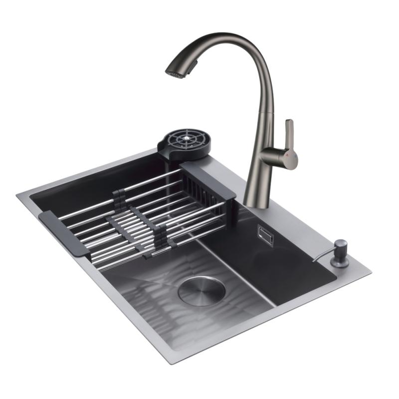 DRIJA FREGADOR EMPOTRABLE DE 76.2CM ACABADO EN ACERO BOLONIA