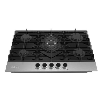 DRIJA ESTUFA EMPOTRABLE A GAS DE 5 QUEMADORES FERRARA 76