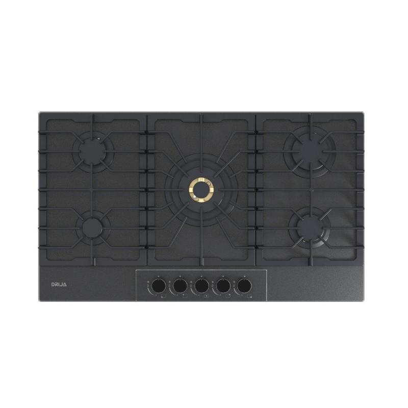 DRIJA ESTUFA EMPOTRABLE 87.4CM A GAS DE 5 QUEMADORES ITALIA