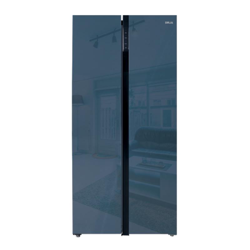 DRIJA REFRIGERADOR SIDE BY SIDE DE 18CUFT DISEÃ‘O ESPEJO AZUL INVERTER