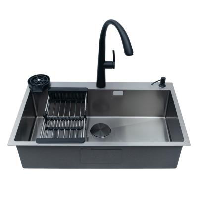 DRIJA FREGADOR EMPOTRABLE DE 84CM CON MANGUERA EXTRAIBLE PARMA