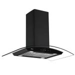 Drija Extractor de grasa negro tipo isla prisma touch 90