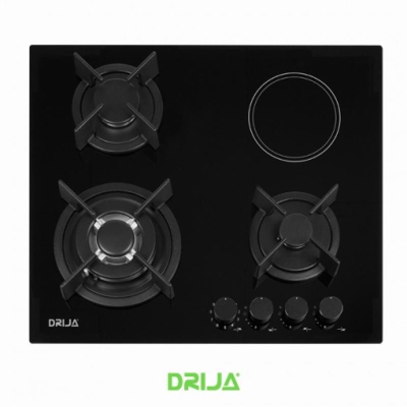 DRIJA ESTUFA DE 4 QUEMADORES DUAL (GAS Y ELECTRICA) SICILIA 60