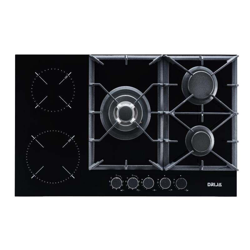 DRIJA ESTUFA EMPOTRABLE DUAL (GAS Y ELECTRICO) DE 76CM SICILIA 76